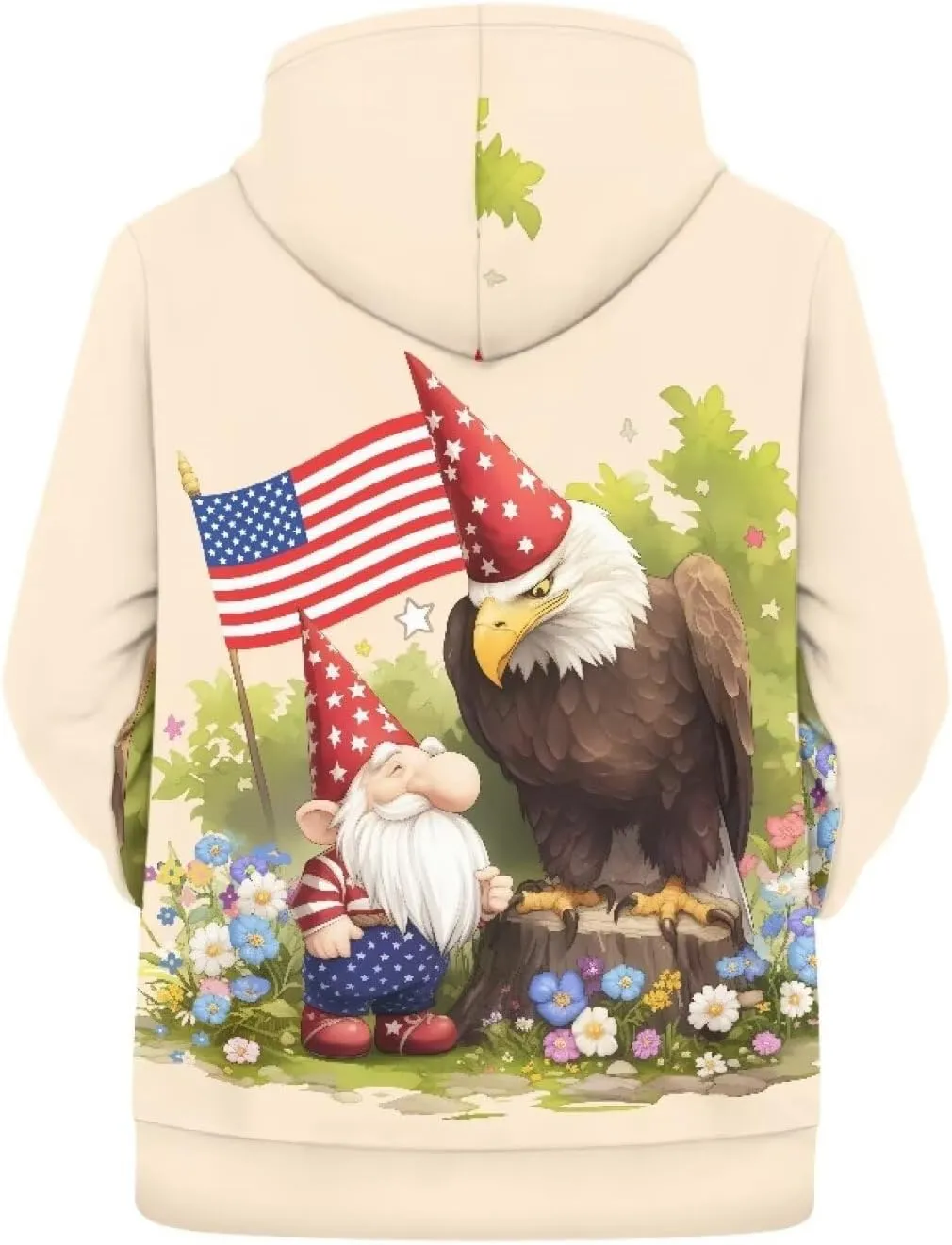 American Flag Hoodie Cool Long Sleeve Casual Sweatshirts With Pocket