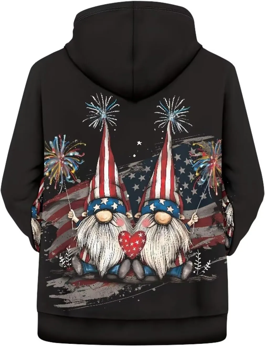 American Flag Hoodie Cool Long Sleeve Casual Sweatshirts With Pocket