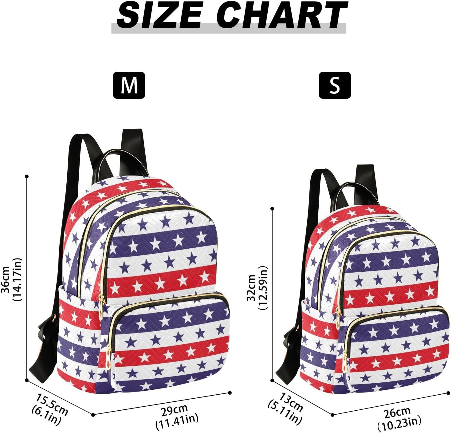 American Flags with Colorful Stars Mini Backpack for Women, Travel Backpack Purse for Ladies Fashion Shoulder Bag Daypack Travel Bag