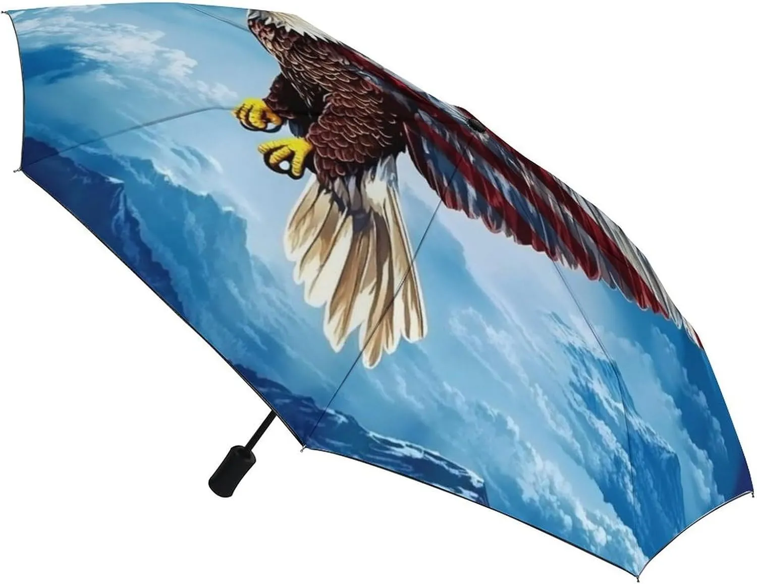 AMRANDOM Travel Umbrella Automatic Portable Folding Small Umbrella for Rain, Sun