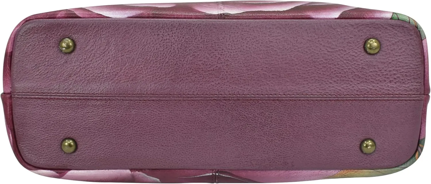 Anna by Anuschka Satchel Shoulder Handbag - Genuine Leather