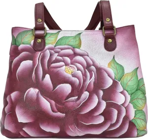 Anna by Anuschka Satchel Shoulder Handbag - Genuine Leather
