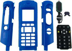 APX8000/APX6000 Shockproof Waterproof Case - Industrial Rugged Protective Cover with Full Keypad Housing for M3 Two-Way Radio, Heavy Duty Communication Equipment Shell (Blue)