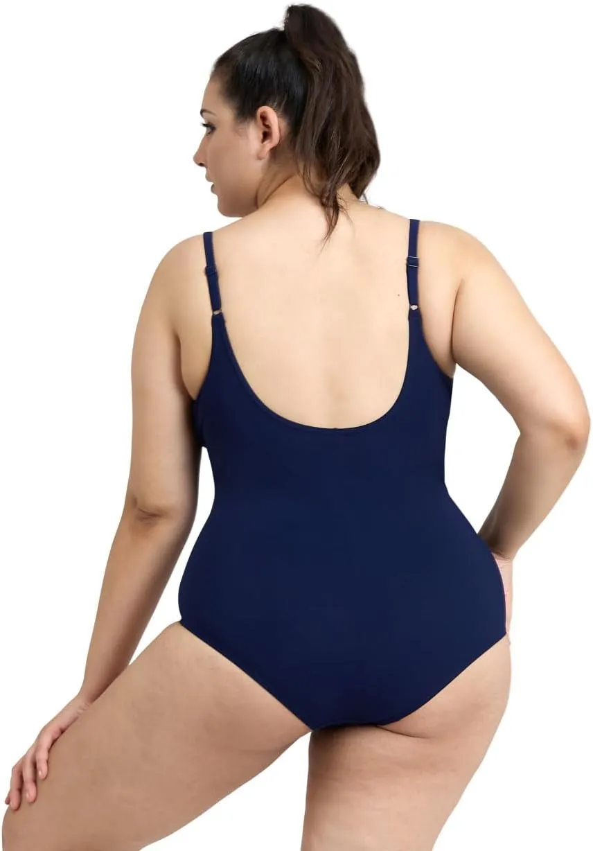 ARENA Bodylift Women's Maura C-Cup Plus Size One Piece Shaping Swimsuit U Back Tummy Control Ladies Pool Beach Bathing Suit