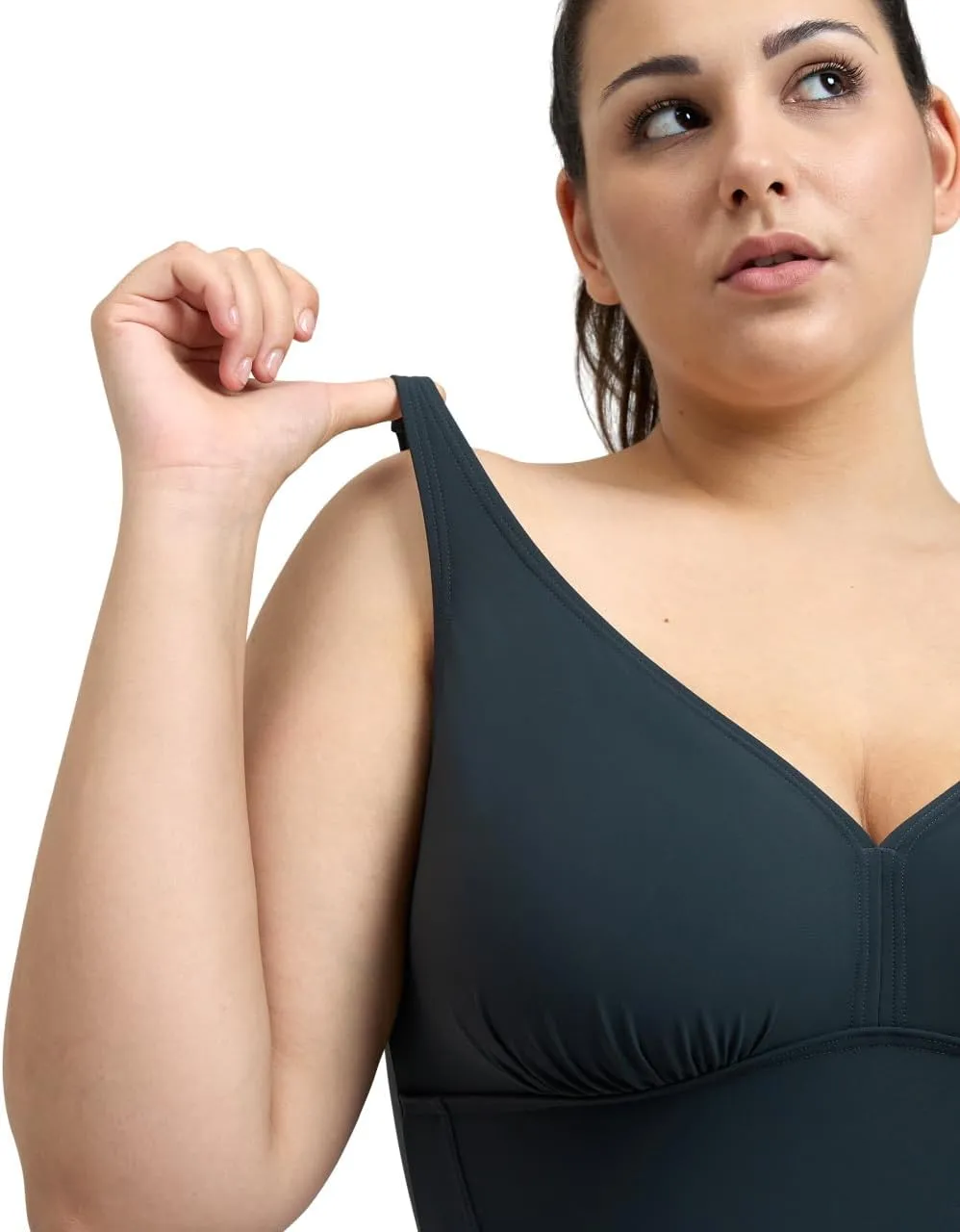 ARENA Bodylift Women's Maura C-Cup Plus Size One Piece Shaping Swimsuit U Back Tummy Control Ladies Pool Beach Bathing Suit