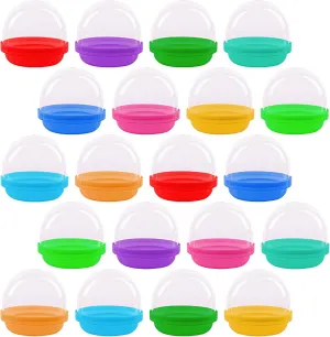 ArtCreativity Vending Machine Capsules - Set of 75 - 2 Inch Gumball Machine Capsules for Mini Toys, Jewelry & Trinkets, Colorful Birthday Party Decorations, Goodie Bag Fillers for Boys and Girls