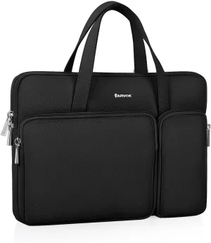 ARVOK 15 15.6 16 inch Leather Laptop Case for MacBook Air/MacBook Pro 15-16 inch, Dell XPS 15 Plus, MacBook Pro A1990 A1707, Water-Resistant Protective Case for HP/Dell/Lenovo/Asus/Acer/Samsung