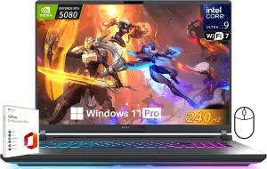 ASUS ROG Strix G18 Gaming Laptop 2025, GeForce RTX 5080 16GB DDR7, Intel Ultra 9 275HX, 18" 2.5K 240Hz Nebula Display, 64 GB DDR5, 4 TB SSD, Wi-Fi 7, RGB Backlit KB, Windows 11 Pro, w/Lifetime Office