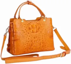 Authentic Real Alligator Leather Women's Handbag Genuine Exotic Crocodile Skin Lady Single Shoulder Bag Female Cross Bag