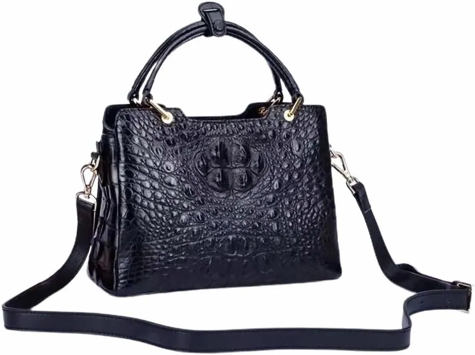 Authentic Real Alligator Leather Women's Handbag Genuine Exotic Crocodile Skin Lady Single Shoulder Bag Female Cross Bag