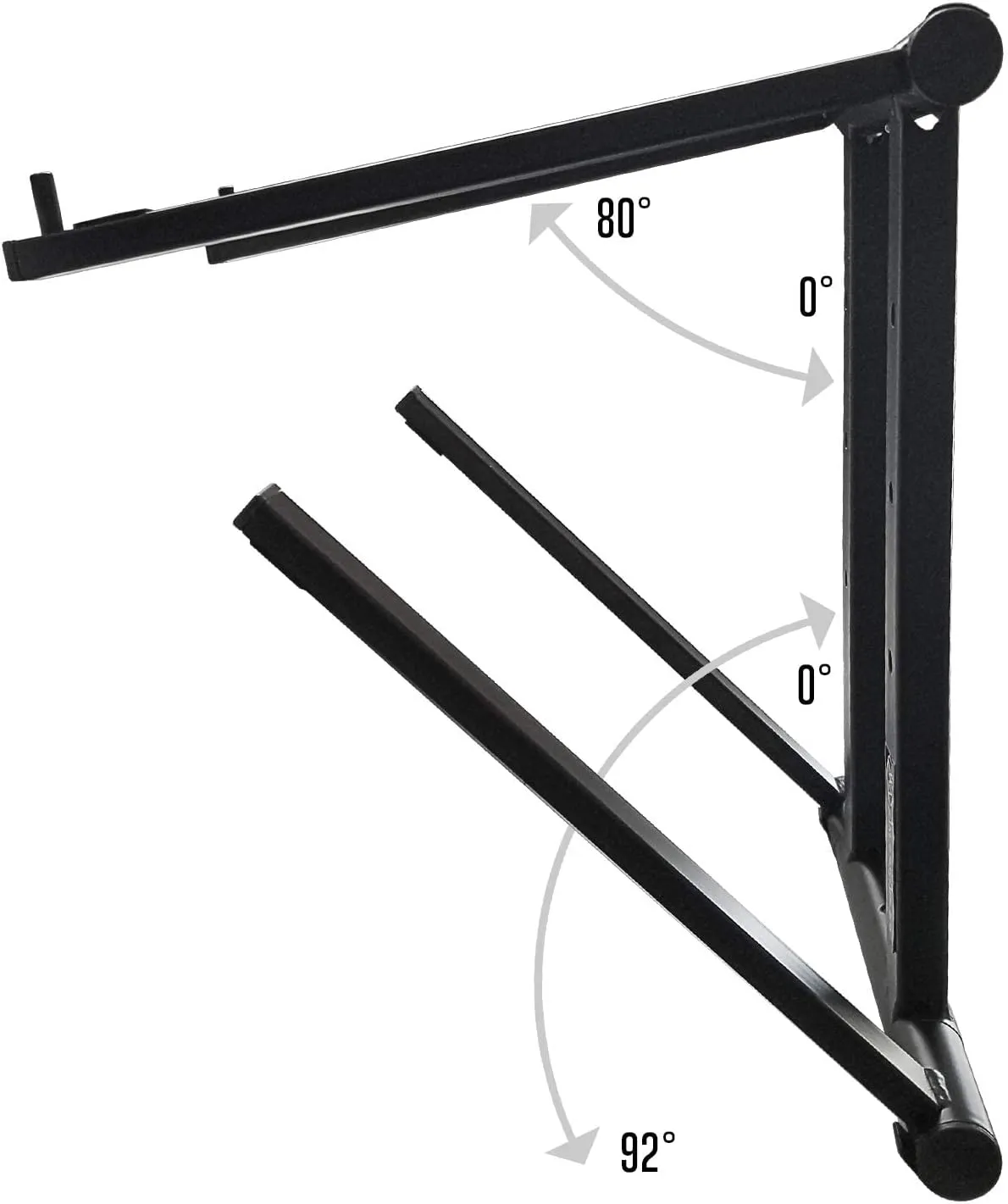 AXA AXCESSABLES DJ Laptop Stand with Travel Bag | Portable Foldable Aluminum Laptop Stand for Laptops up to 15 inches and 20lbs | No Assembly Required, Includes Carrying Bag