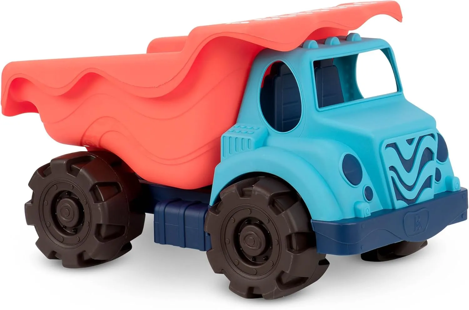 B. toys – Large Dump Truck & Sand Toys – 10 Beach & Sandbox Toys – Truck, Bucket, Shovel & More – Summer Play Set for Toddlers, Kids – 18 Months   – Colossal Cruiser & Sand Ahoy! - Red