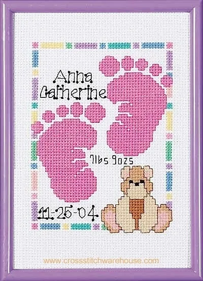 Baby Handprints Birth Record