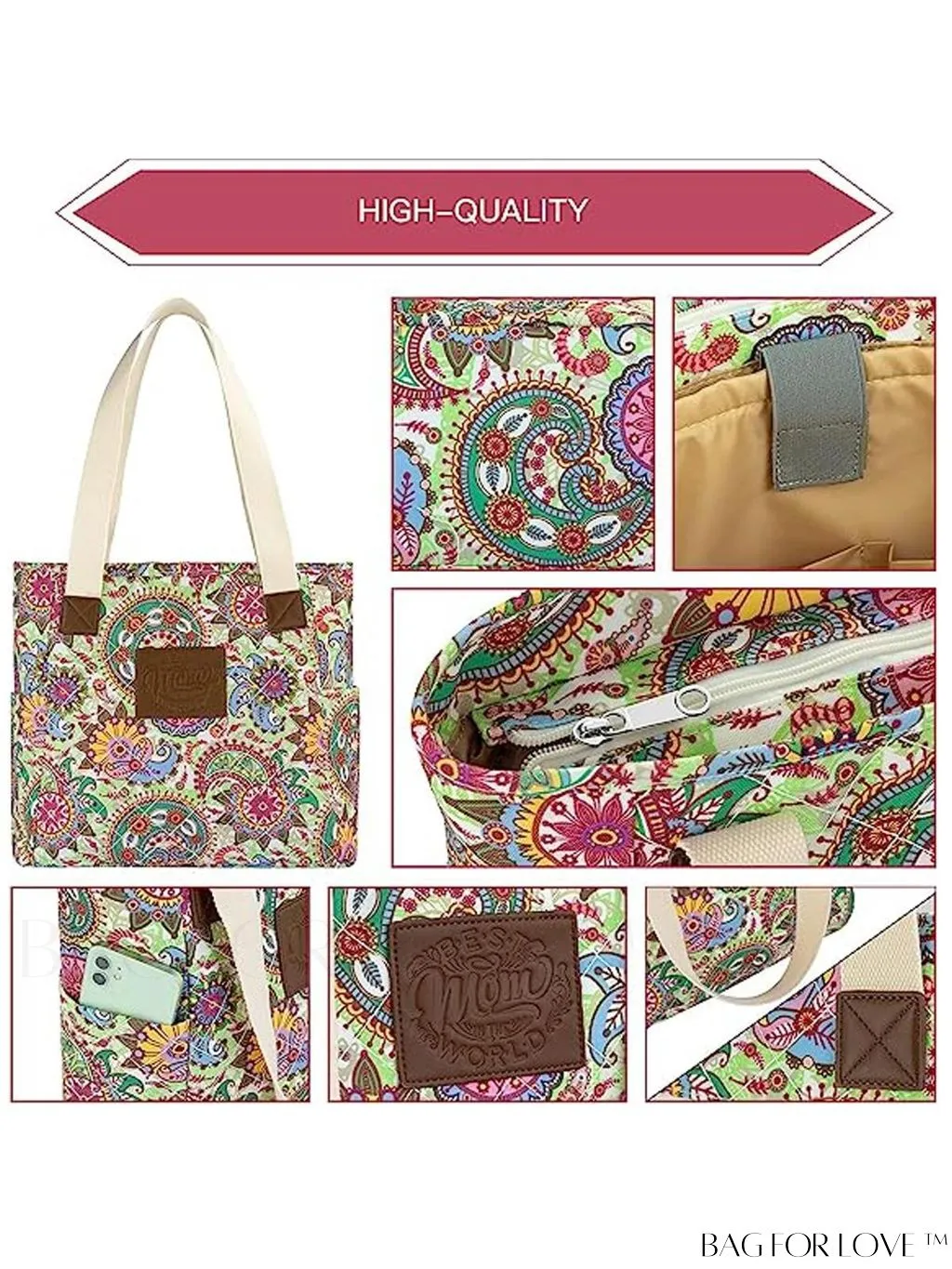 BagForLove - Professional and concise product title: Stylish and Functional Womens Laptop Tote Bag - Ideal Work and School Handbag