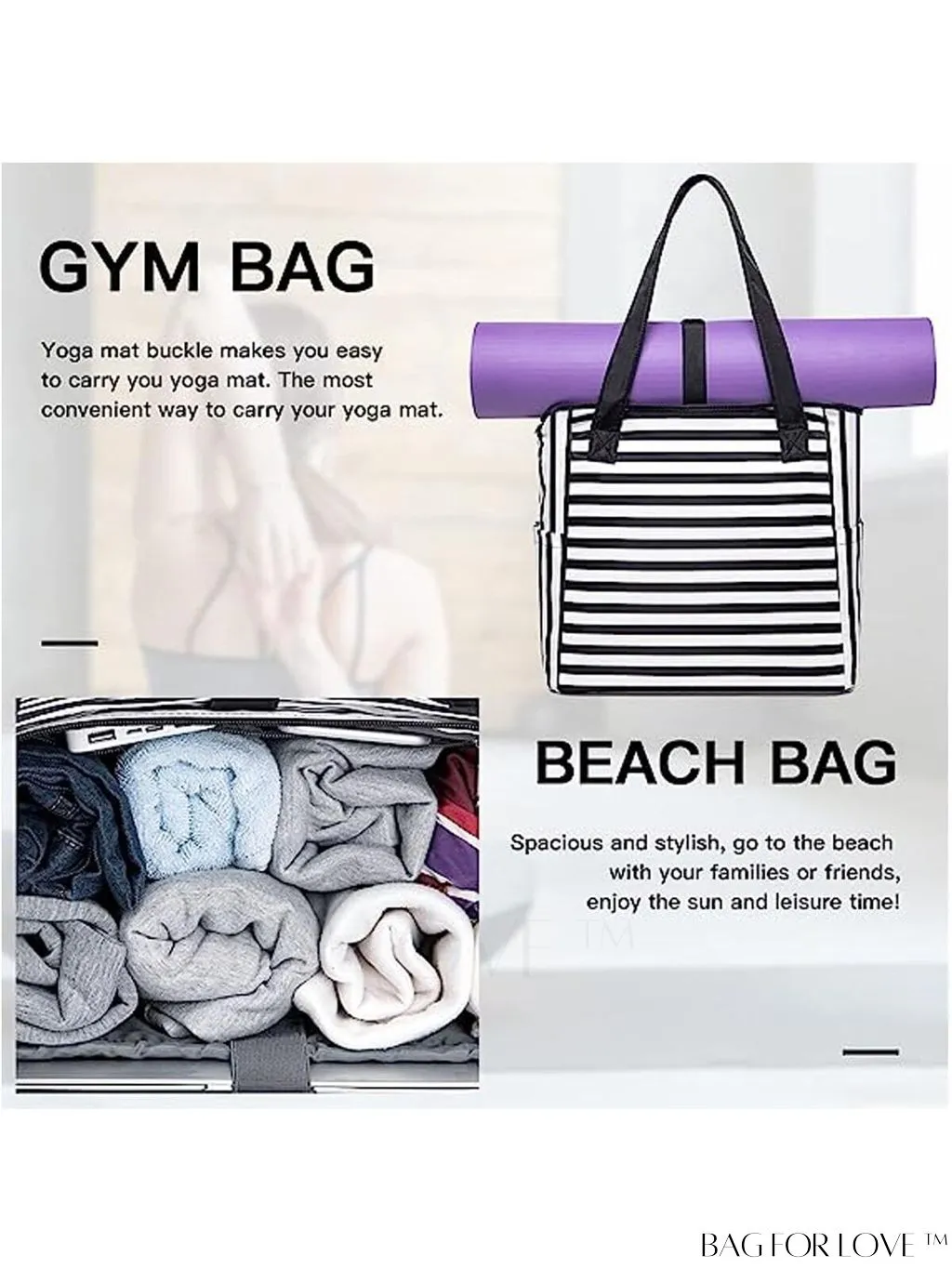 BagForLove - Professional and concise product title: Stylish and Functional Womens Laptop Tote Bag - Ideal Work and School Handbag