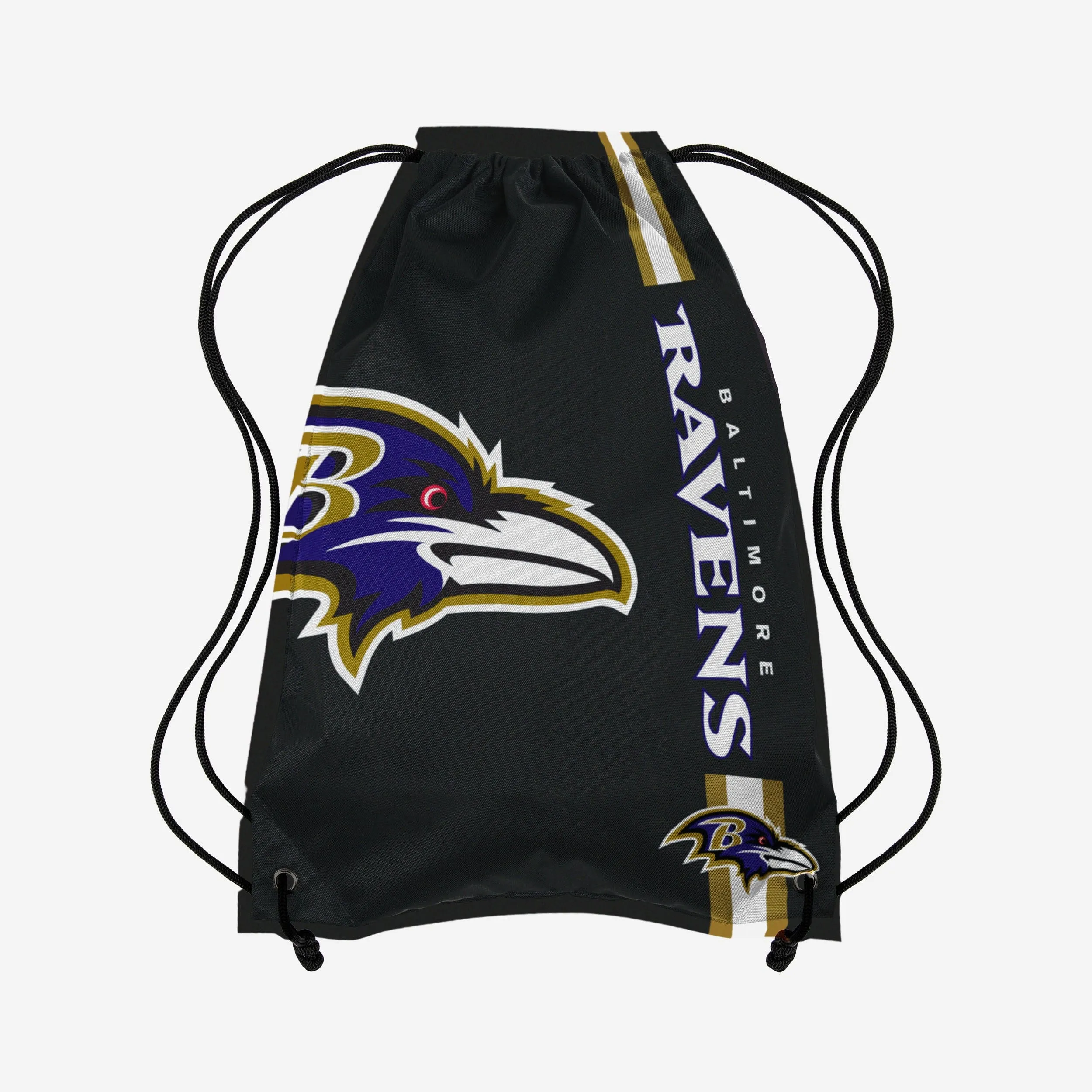 Baltimore Ravens Black Alternate Color Big Logo Drawstring Backpack