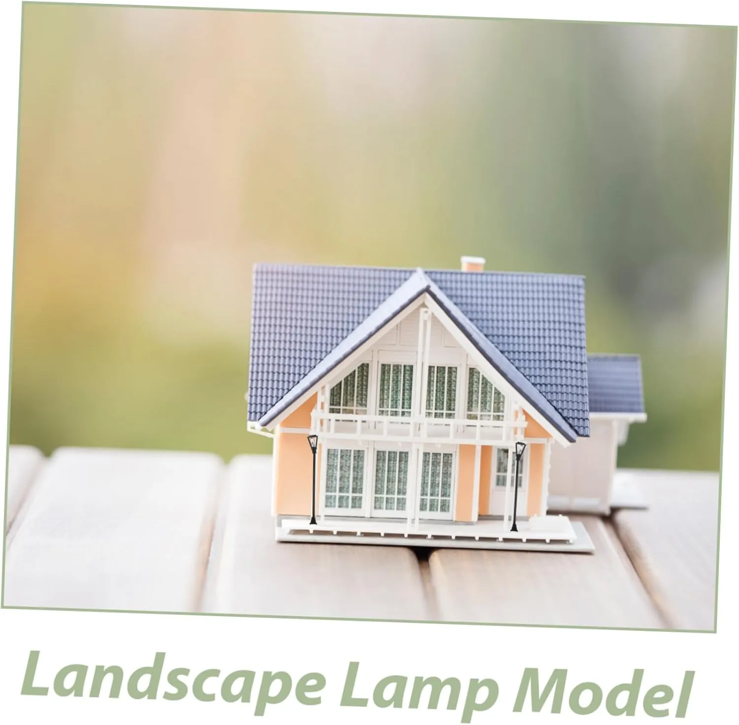 BESPORTBLE 4sets 10pcs Miniature Street Lamp Models for Dollhouse Garden Decor Material Cute Landscape Ornaments for Table Miniature Scenes 10pcs*4