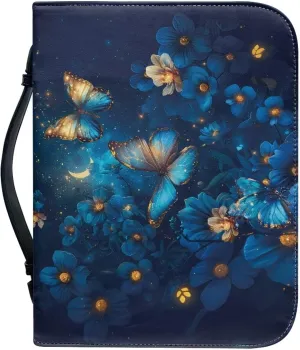 Bible Cover for Men Women Dustproof PU Leather Study Bible Protective Bag Handy Storage Bag with Handle Size M-2XL