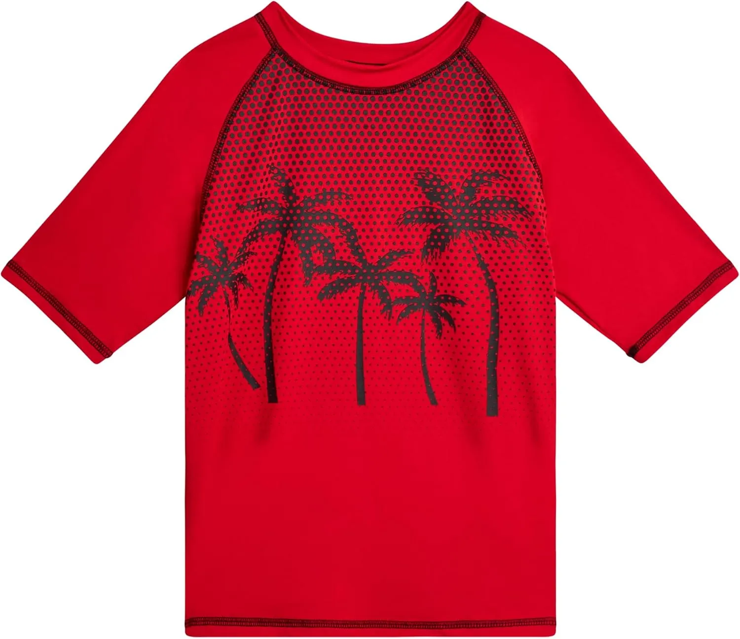 Big Chill Boys Rash Guard Set - 2 Piece UPF 50  Quick Dry Short Sleeve Swim Shirt and Swim Trunks for Boys (Sizes: 4-14)