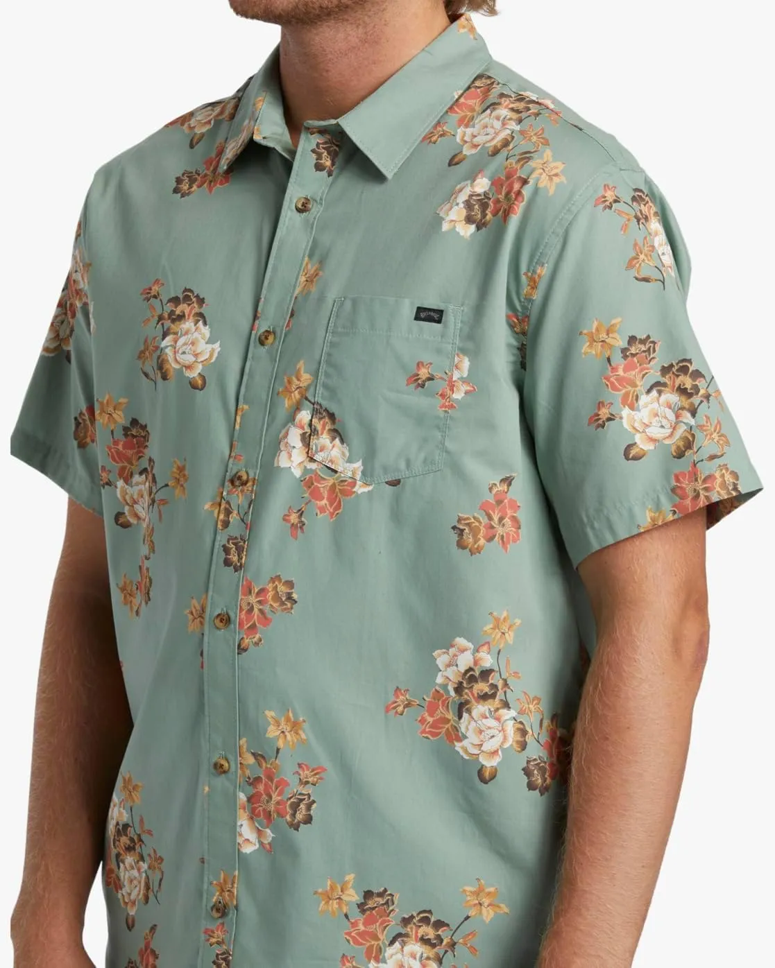 Billabong Men's Classic Sundays Woven Short Sleeve Shirt