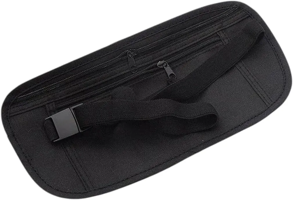 Blackmoney Belt Bag Hidden Wallet Passport Money Waist Slim Secret Security Travel Chest Pack Black Kaki New 2025 High For Reliable Electronic Component, Precision, Stable Performance