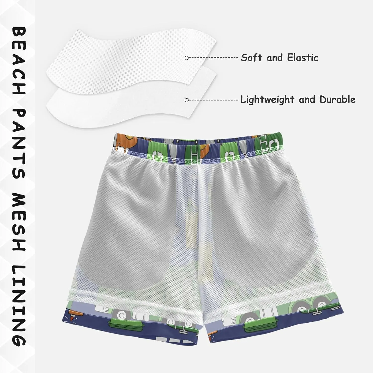 Boccsty Dots 80s 90s Geometric Boys Swim Trunks Baby Kids Swimwear Summer Toddler Beach Board Shorts 2T