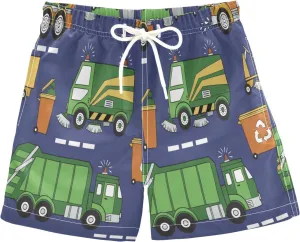 Boccsty Dots 80s 90s Geometric Boys Swim Trunks Baby Kids Swimwear Summer Toddler Beach Board Shorts 2T