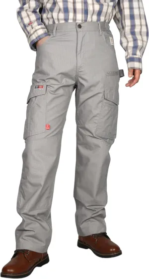 BOCOMAL FR Pants Cargo Pockets Lightweight 100% C Rip Stop Water Repellent Finish Flame Resistant Jeans Regular Fit