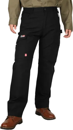 BOCOMAL FR Pants Cargo Pockets Lightweight 100% C Rip Stop Water Repellent Finish Flame Resistant Jeans Regular Fit