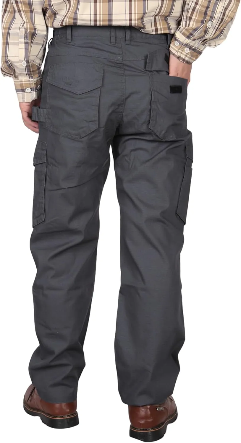 BOCOMAL FR Pants Cargo Pockets Lightweight 100% C Rip Stop Water Repellent Finish Flame Resistant Jeans Regular Fit