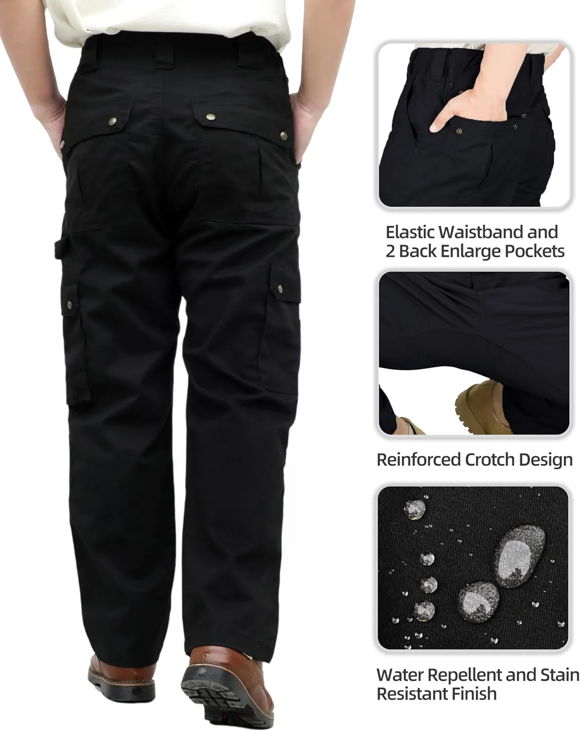 BOCOMAL FR Pants for Men Cargo Flame Resistant Pants(2112&CAT2) 100% C 7.5oz Utility Fire Resistant Pants
