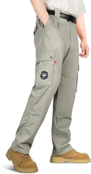 BOCOMAL FR Pants for Men Cargo Flame Resistant Pants(2112&CAT2) 100% C 7.5oz Utility Fire Resistant Pants
