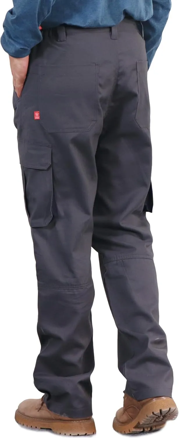 BOCOMAL FR Pants for Men Utility Cargo Pockets Flame Resistant/Fire Retardant Carpenter Water Oil Repellent Finish