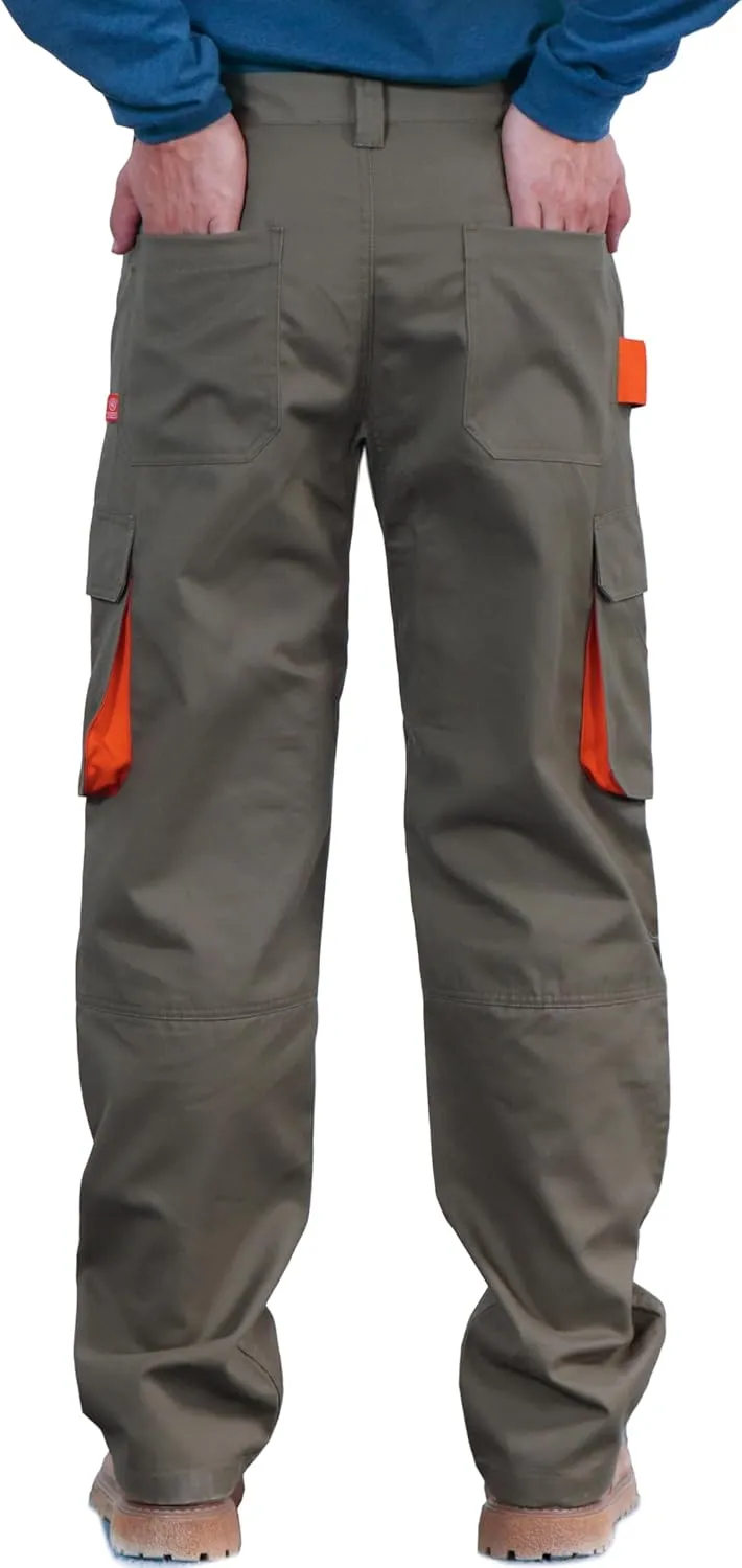 BOCOMAL FR Pants for Men Utility Cargo Pockets Flame Resistant/Fire Retardant Carpenter Water Oil Repellent Finish