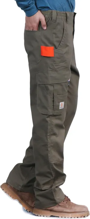 BOCOMAL FR Pants for Men Utility Cargo Pockets Flame Resistant/Fire Retardant Carpenter Water Oil Repellent Finish