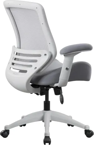 BOLISS 400lbs Mesh Ergonomic Super Soft Wide Cushion Office Computer Desk Chair Adjustable Arms(Black)
