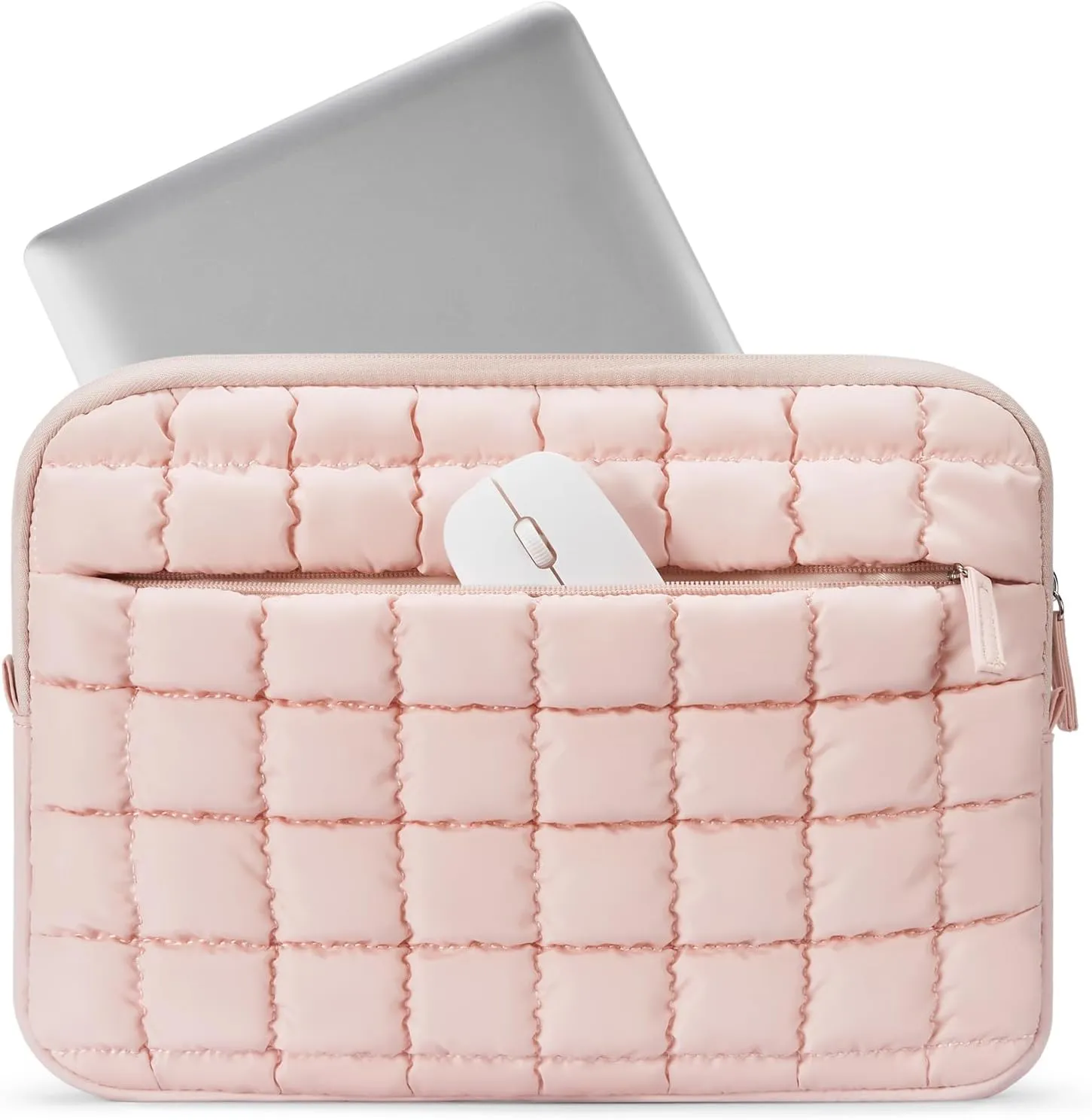 BOSTANTEN Laptop Case for MacBook Air 13 Inch M3 2024 Protective Case Quilted Puffy Laptop Sleeve for 13 Inch Dell,HP,ASUS,Microsoft