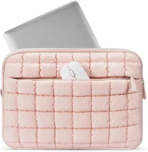 BOSTANTEN Laptop Case for MacBook Air 13 Inch M3 2024 Protective Case Quilted Puffy Laptop Sleeve for 13 Inch Dell,HP,ASUS,Microsoft