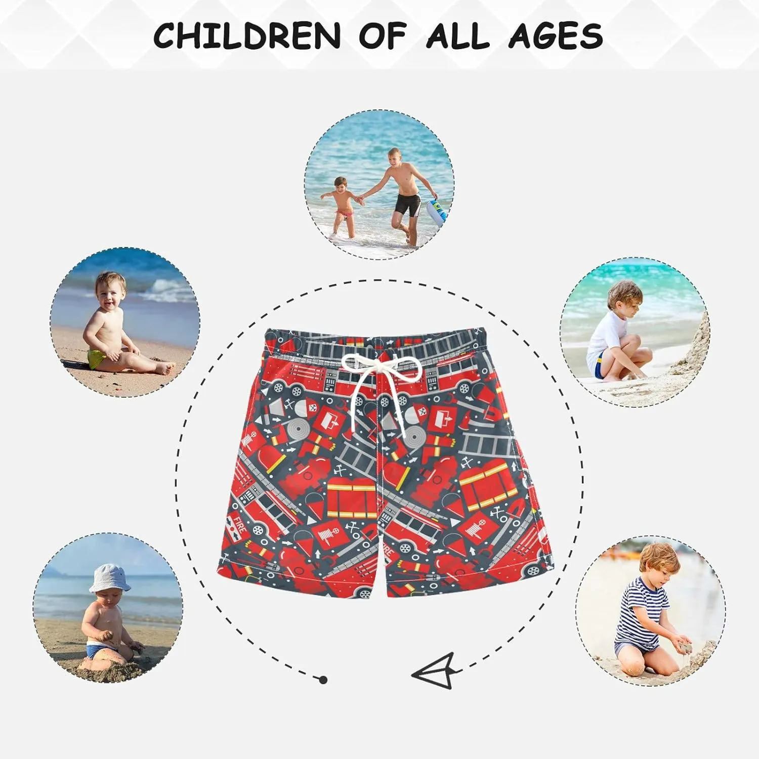 Boys Swim Trunks Toddler Boy Swim Board Shorts Swimwear Kids Beach Swimsuit Bathing Suits…