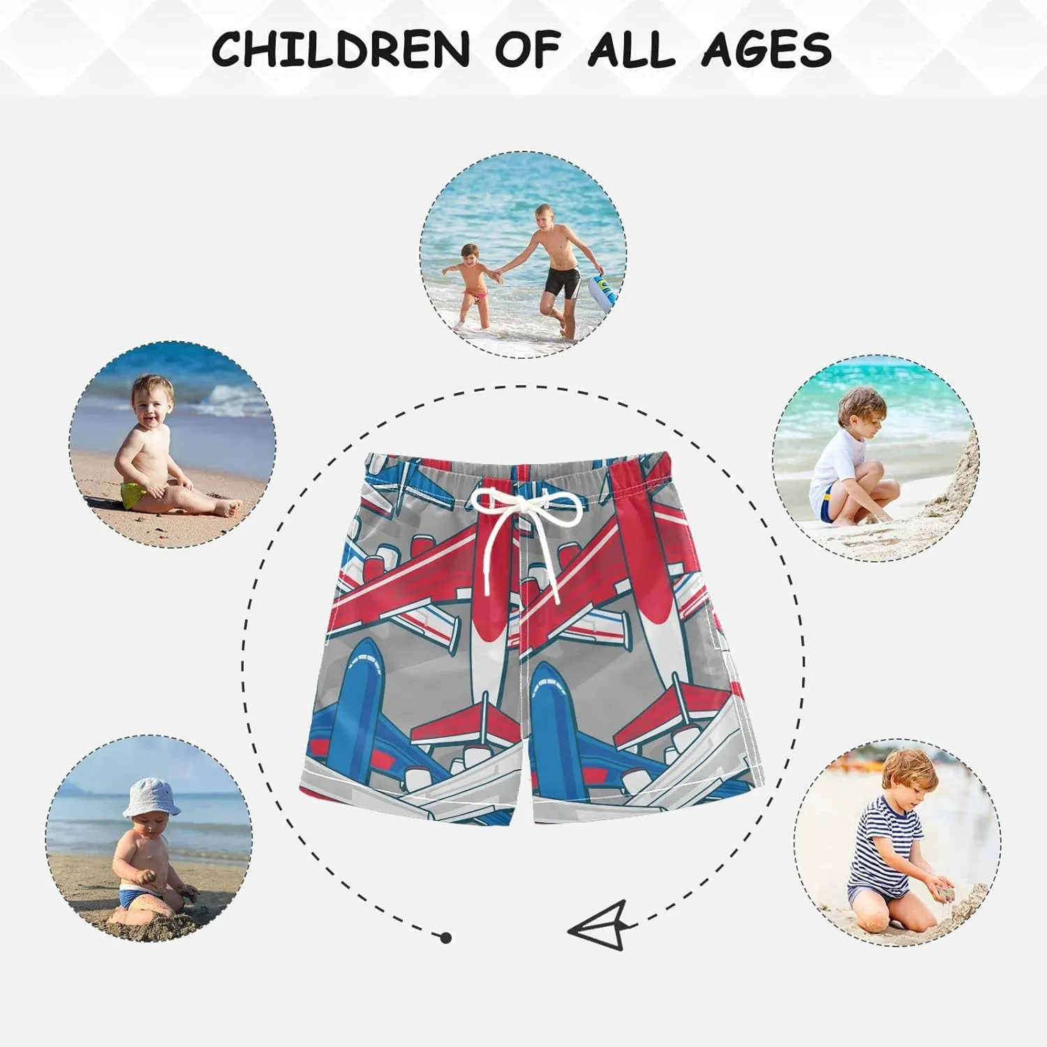 Boys Swim Trunks Toddler Boy Swim Board Shorts Swimwear Kids Beach Swimsuit Bathing Suits…