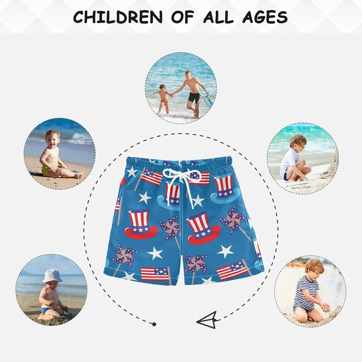 Boys Swim Trunks Toddler Boy Swim Board Shorts Swimwear Kids Beach Swimsuit Bathing Suits…