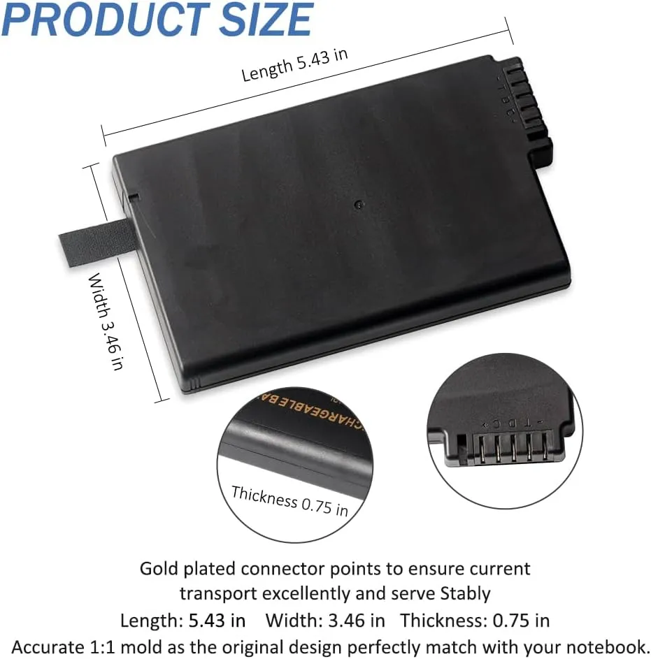 BP-LC2600/33-01S1 New Laptop Battery for Getac X500 V100 V1010 V200 M230 BP-LP2900/33-01PI 338911120104 10.8V 8700mAh