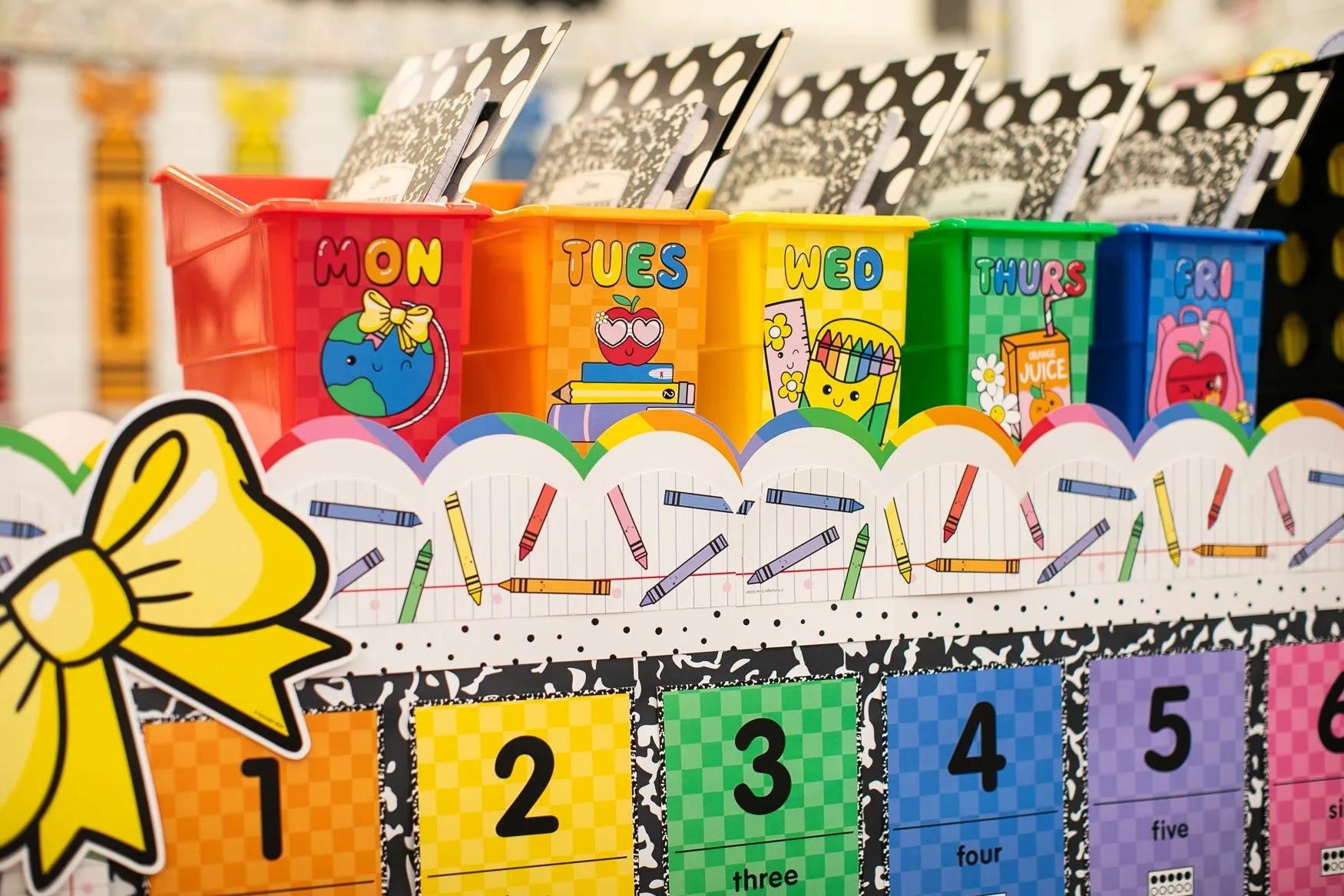 Bright Daily Bin Labels