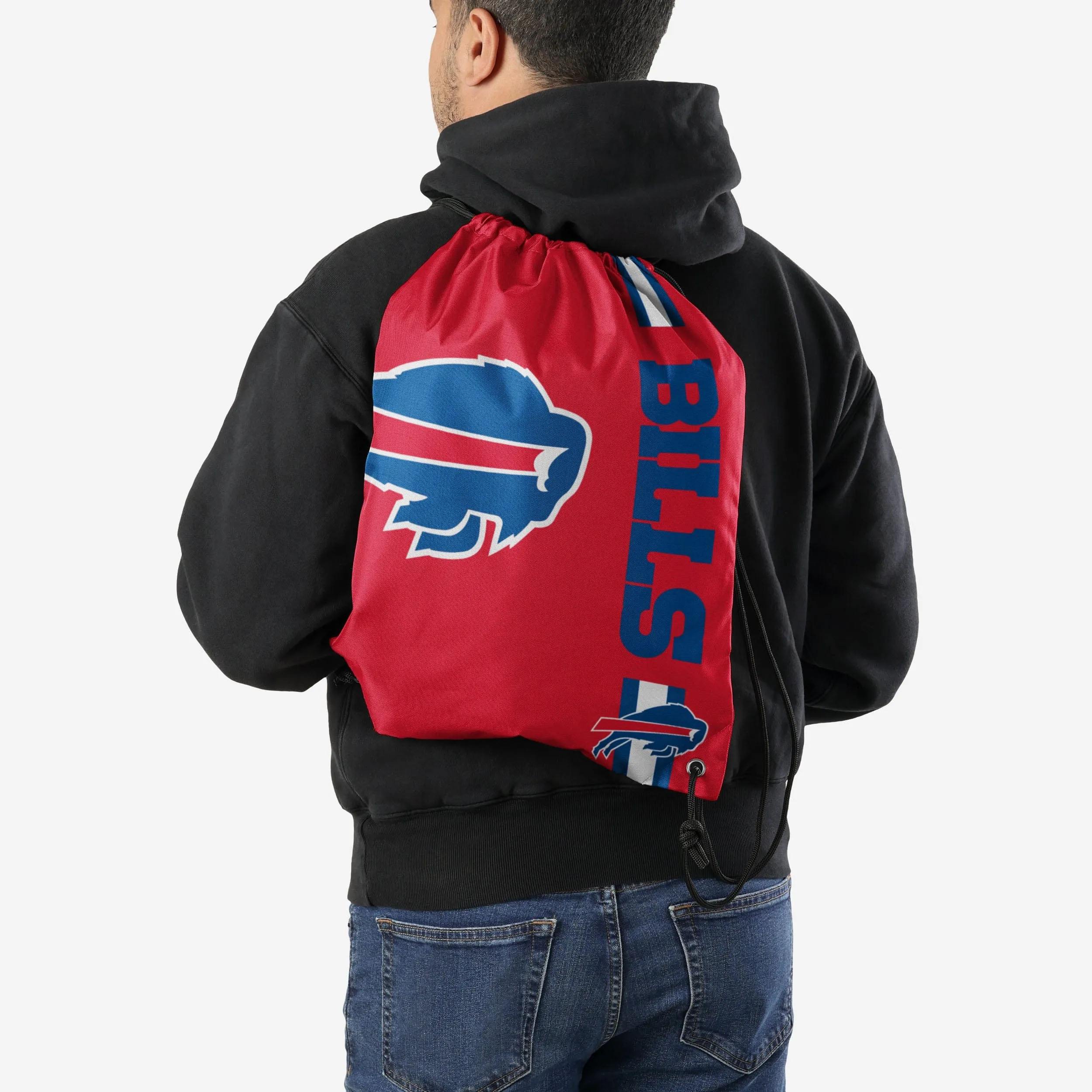 Buffalo Bills Red Alternate Color Big Logo Drawstring Backpack