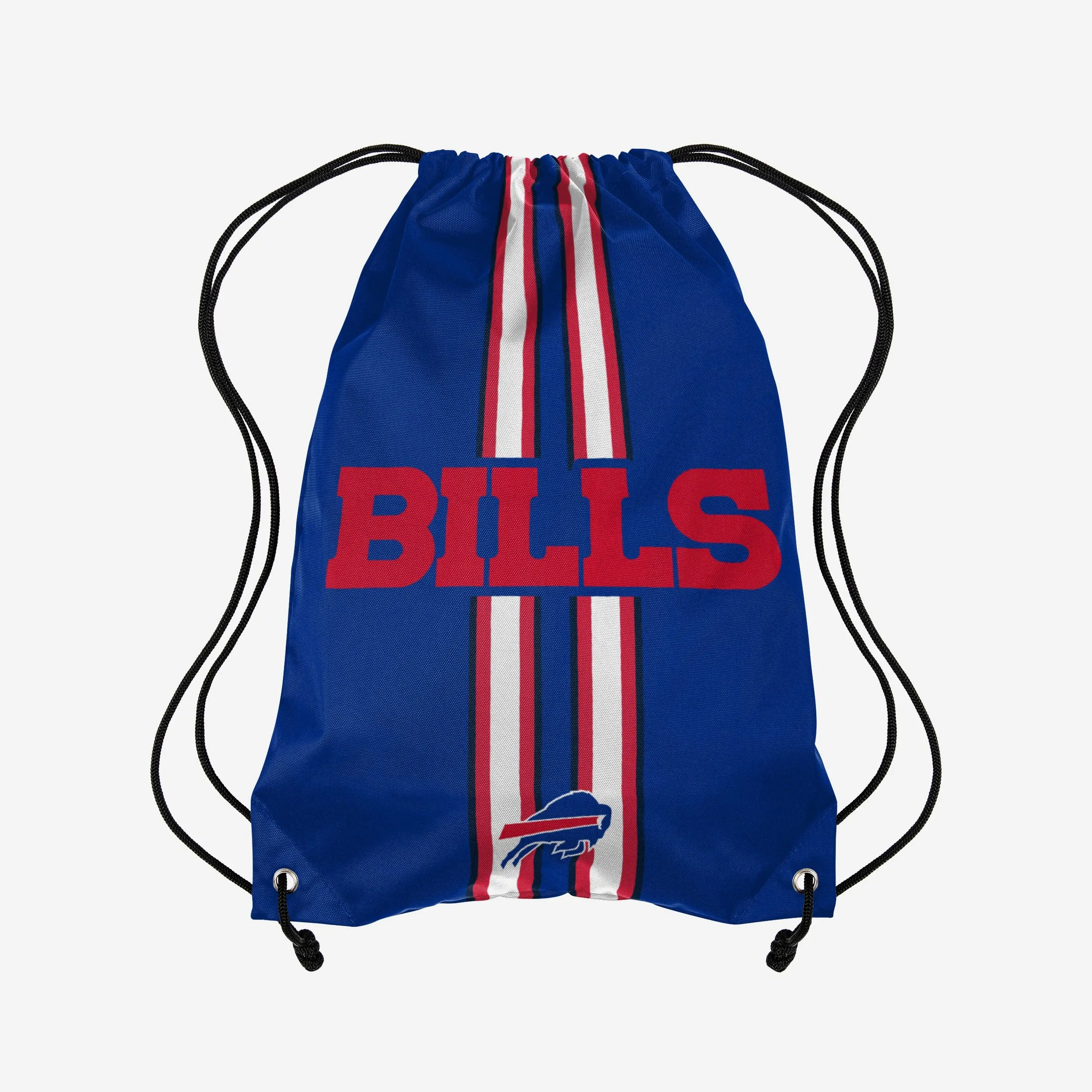 Buffalo Bills Team Stripe Wordmark Drawstring Backpack