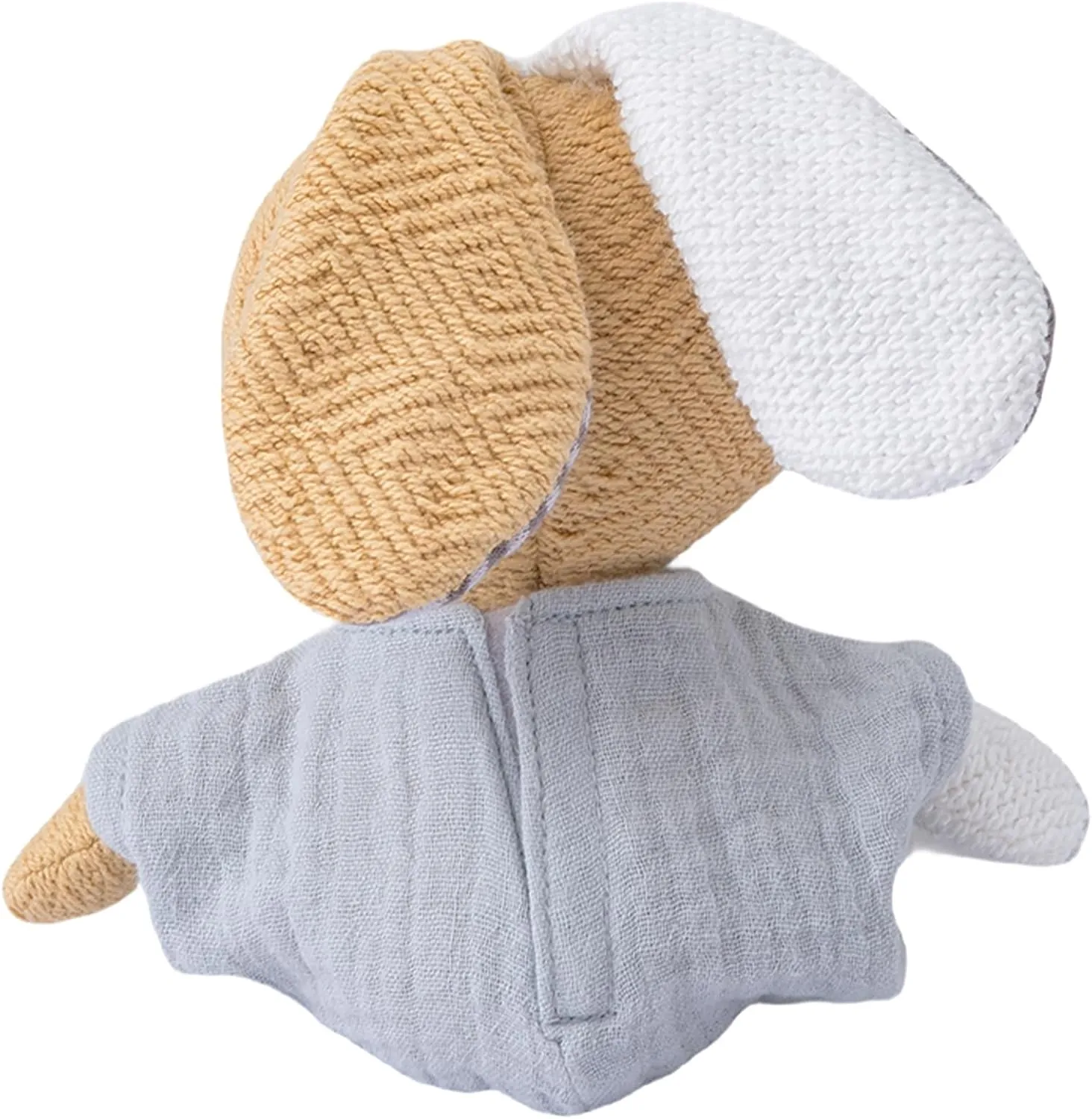 Bunny Stuffed Animal Organic Cotton Baby Plush Toys, 5.5" Plush Bunny Soft Cuddly Toy Mini Bunny Toy for Babies and Toddlers
