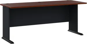 Bush Furniture Series A 72W Desk Workstation for Home or Professional Workspace, Desktop Solution for Office Use, Hansen Cherry