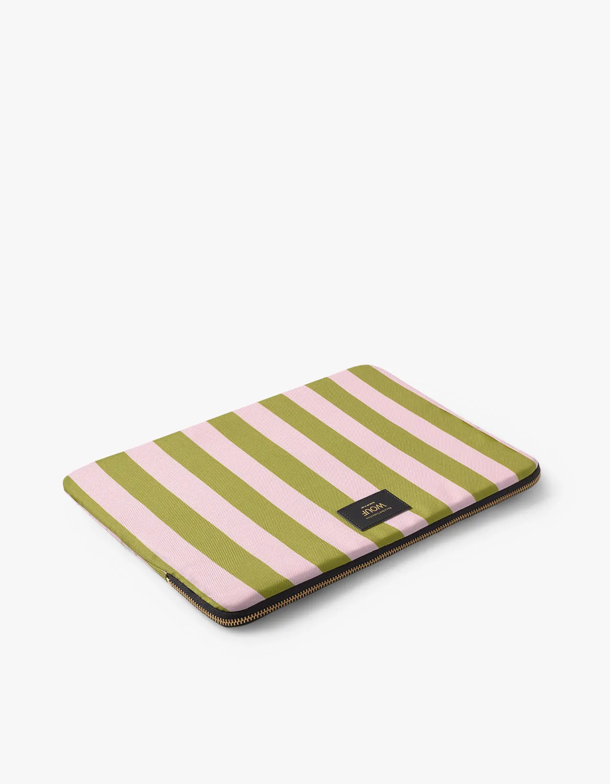 Cabana Laptop 13Inch Case - Pink And Green Stripe