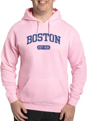 CafePress Boston EST 1630 Hooded Sweatshirt Men's Light Regular Fit Hooded Sweatshirt