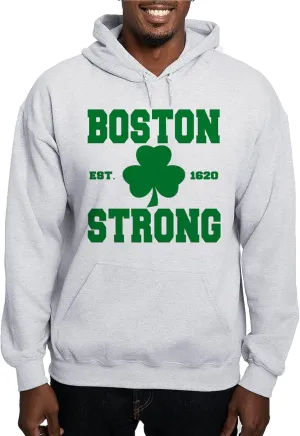 CafePress Boston Strong Hooded Sweatshirt Men's Light Regular Fit Hooded Sweatshirt